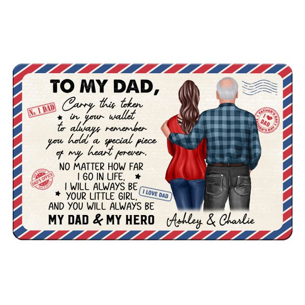 Carry This Token In Your Wallet Envelope Personalized Metal Wallet Card Sale - Image 2