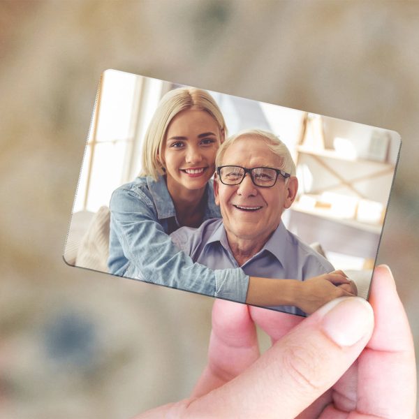 Bank Of Dad Custom Photo Funny Wallet Insert Personalized Metal Wallet Card For Discount - Image 5
