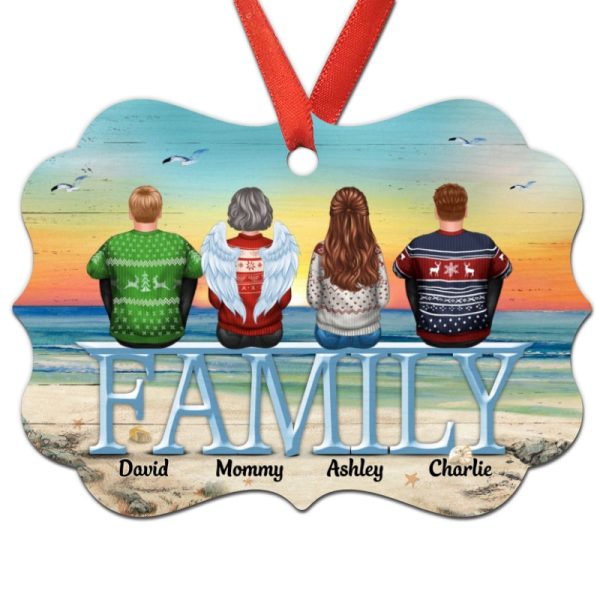 Memorial Beach Personalized Family Christmas Ornament For Sale - Image 4