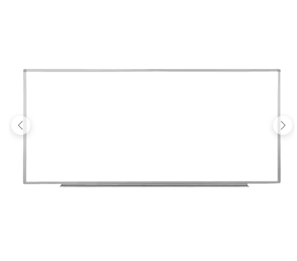 Luxor Steel Dry-Erase Whiteboard, Aluminum Frame, 96  x 40   7122RR For Discount