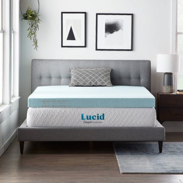 4  Mattress Topper Gel Infused Memory Foam 1731AH Online Sale